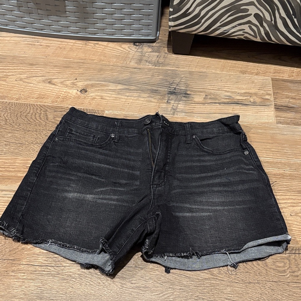 Scoop NYC Black Jean Shorts